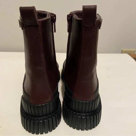 Camper Boots Womens Size 37 Pix Chelsea Brown/Red Zip Lightweight Shoes - Picture 8 of 12